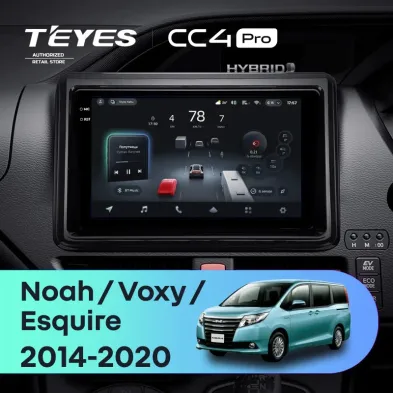 Штатная магнитола Teyes CC4 Pro 12/256 Toyota Voxy III R80 (2014-2020) Правый руль
