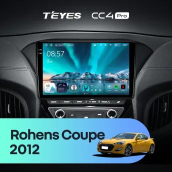 Штатная магнитола Teyes CC4 Pro 12/256 Hyundai Rohens Coupe 2012+ F3