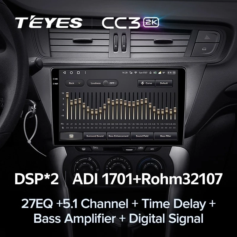 Штатная магнитола Teyes CC3 2K 360 6/128 Citroen C3-XR (2010-2018) F2