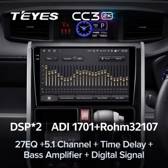 Штатная магнитола Teyes CC3 2K 6/128 Toyota Tank (2016-2023) Правый руль