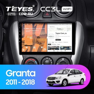 Штатная магнитола Teyes CC3L WiFi 2/32 Lada Granta Sport (2011-2018) Тип-A