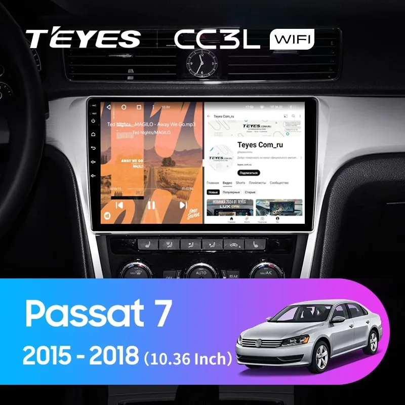 Штатная магнитола Teyes CC3L WiFi 2/32 Volkswagen Passat 7 B7 NMS (2015-2018) F2