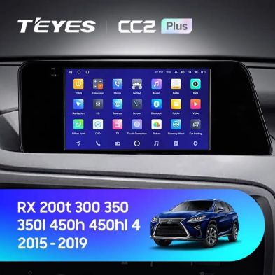 Штатная магнитола Teyes CC2 Plus 3/32 Lexus RX200t RX270 RX300 RX350 RX350L RX450h AL20 IV (2015-2019) (0din)