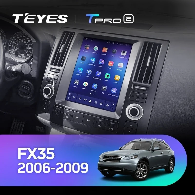 Штатная магнитола Tesla style Teyes TPRO 2 3/32 Infiniti Fx35 (2006-2009)