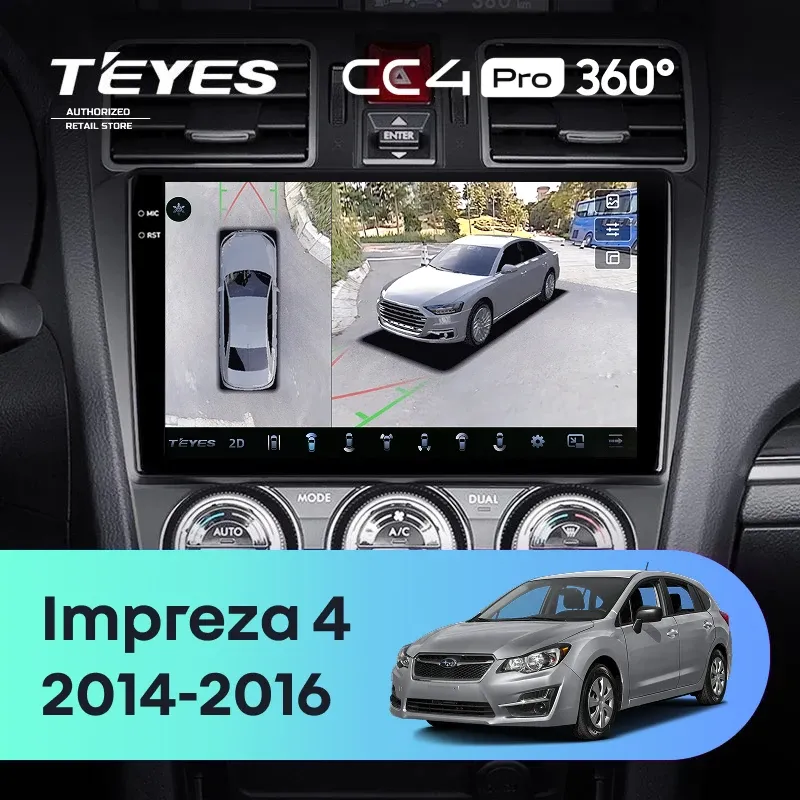 Штатная магнитола Teyes CC4 Pro 360 8/128 Subaru Impreza 4 (2014-2016)