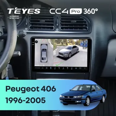 Штатная магнитола Teyes CC4 Pro 360 12/256 Peugeot 406 (1999-2005)