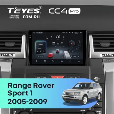 Штатная магнитола Teyes CC4 Pro 12/256 Land Rover Range Rover Sport 1 (2005-2009)