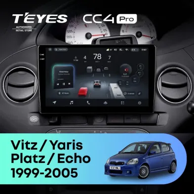 Штатная магнитола Teyes CC4 Pro 12/256 Toyota Yaris (1999-2005) F2