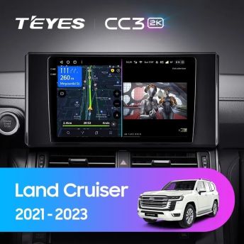 Штатная магнитола Teyes CC3 2K 4/32 Toyota Land Cruiser 300 (2021-2023)