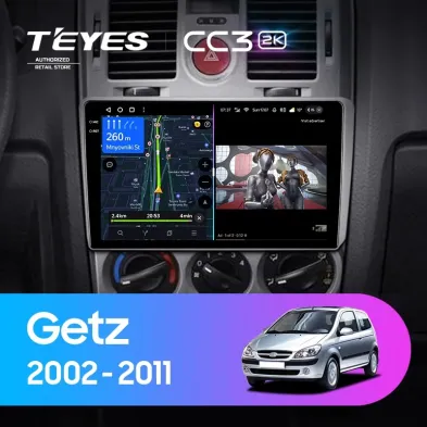 Штатная магнитола Teyes CC3 2K 4/64 Hyundai Getz (2002-2011) F2