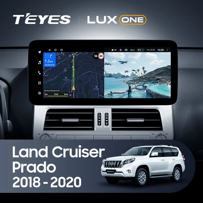 Штатная магнитола Teyes LUX ONE 360 6/128 Toyota Land Cruiser Prado 150 (2018-2020)