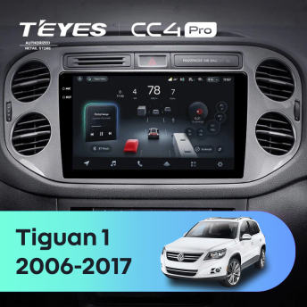 Штатная магнитола Teyes CC4 Pro 12/256 Volkswagen Tiguan 1 NF (2006-2017) F1