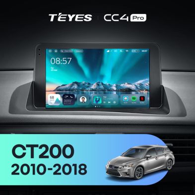 Штатная магнитола Teyes CC4 Pro 12/256 Lexus CT CT200 CT200h (2010-2018)
