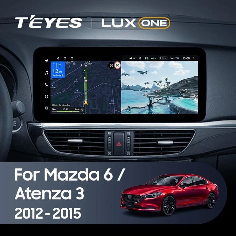 Штатная магнитола Teyes LUX ONE 6/128 Mazda Atenza 3 (2012-2015) Тип-A Правый руль
