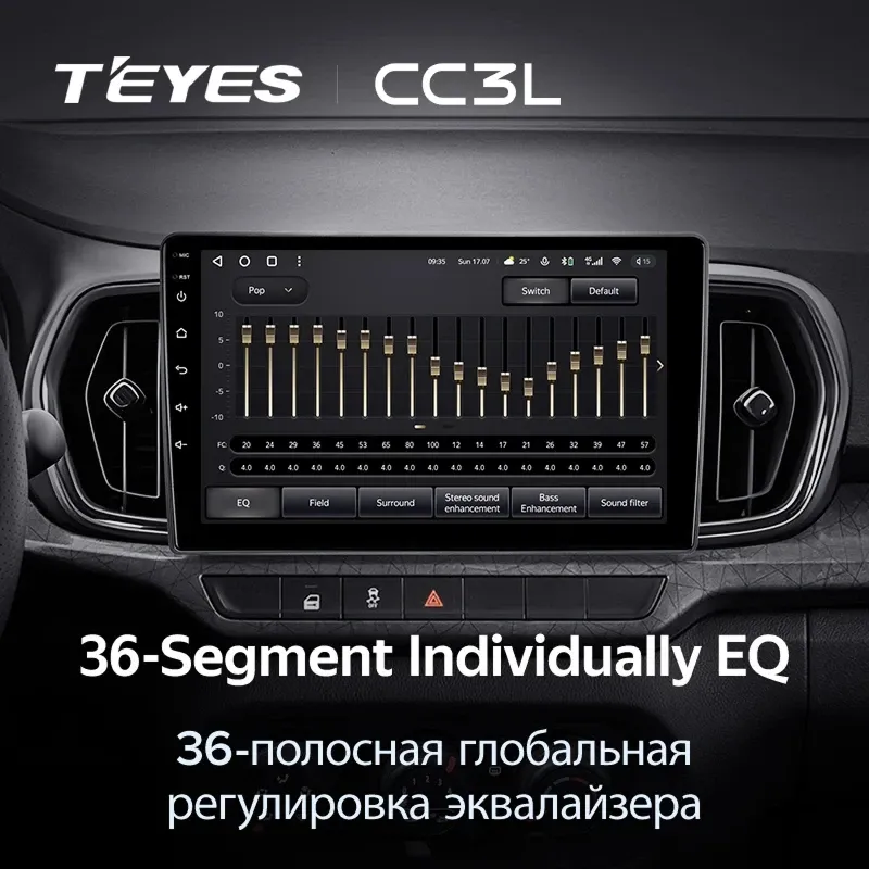 Штатная магнитола Teyes CC3L 4/32 LADA Iskra SW Cross 2025 Тип-B