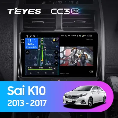 Штатная магнитола Teyes CC3 2K 6/128 Toyota Sai K10 (2013-2017)