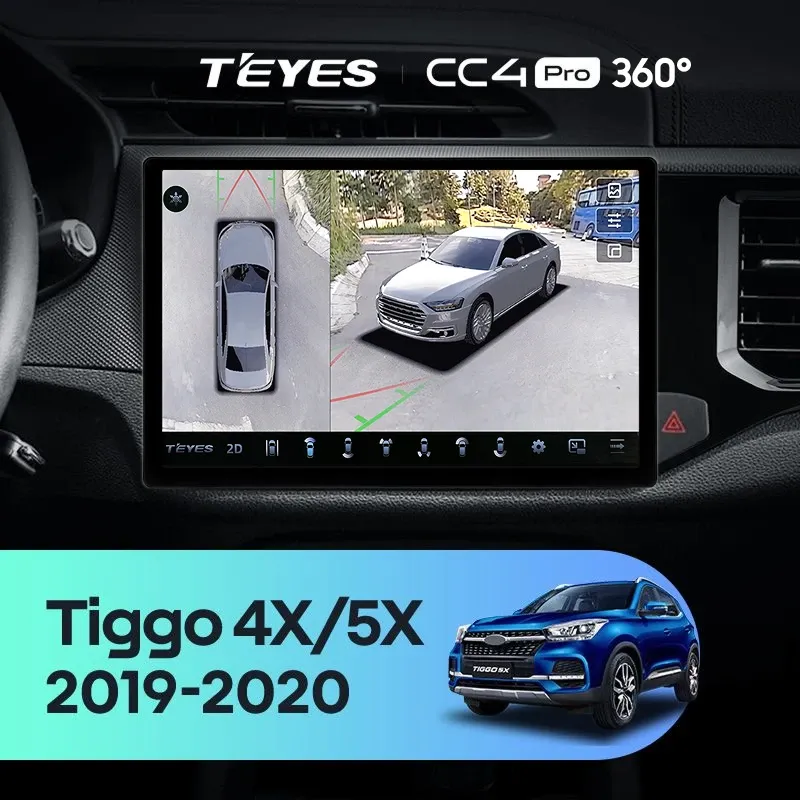 Штатная магнитола Teyes CC4 Pro 360 12/256 Chery Tiggo 4X 5X (2019-2020) (11")
