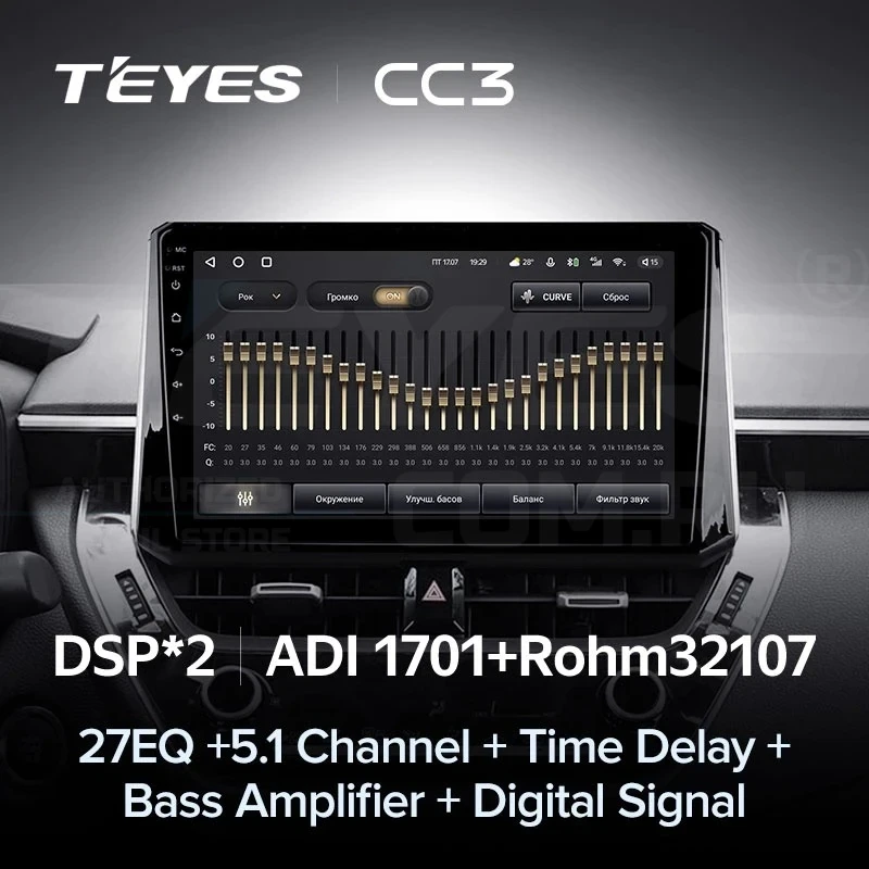 Штатная магнитола Teyes CC3 4/32 Toyota Corolla 12 (2018-2020) Тип-B