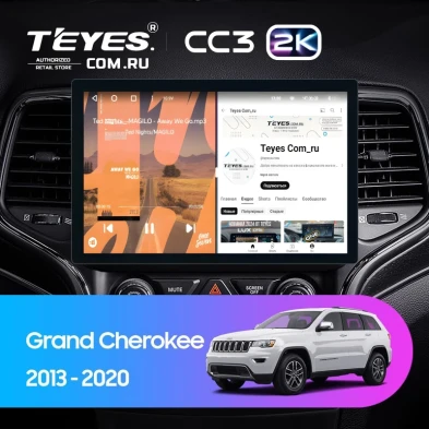 Штатная магнитола Teyes CC3 2K 6/128 Jeep Grand Cherokee WK2 (2013-2020) F1 (11")