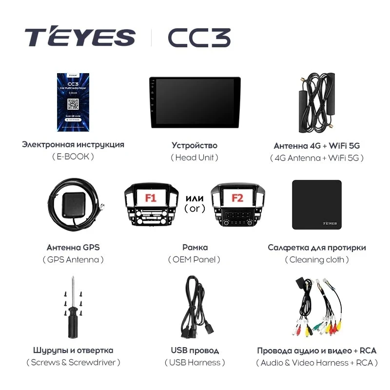 Штатная магнитола Teyes CC3 4/32 Lexus RX300 XU10 (1997-2003) F2