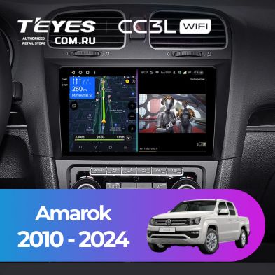 Штатная магнитола Teyes CC3L WiFi 2/32 Volkswagen Amarok (2010-2024)