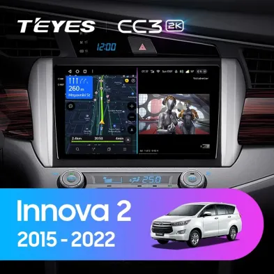 Штатная магнитола Teyes CC3 2K 360 6/128 Toyota Innova 2 (2015-2022) Правый руль