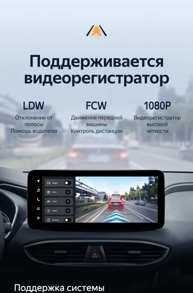 Штатная магнитола Teyes LUX ONE 6/128 Hyundai Santa Fe 4 (2018-2021)