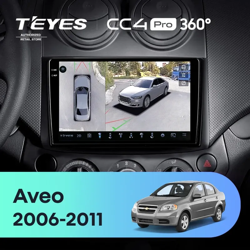 Штатная магнитола Teyes CC4 Pro 360 12/256 Chevrolet Aveo (2006-2011)