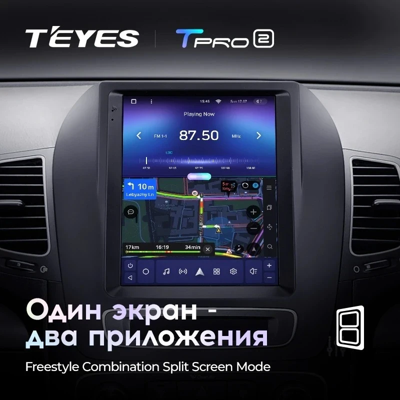 Штатная магнитола Tesla style Teyes TPRO 2 3/32 Kia Sorento 2 XM (2012-2021) F1