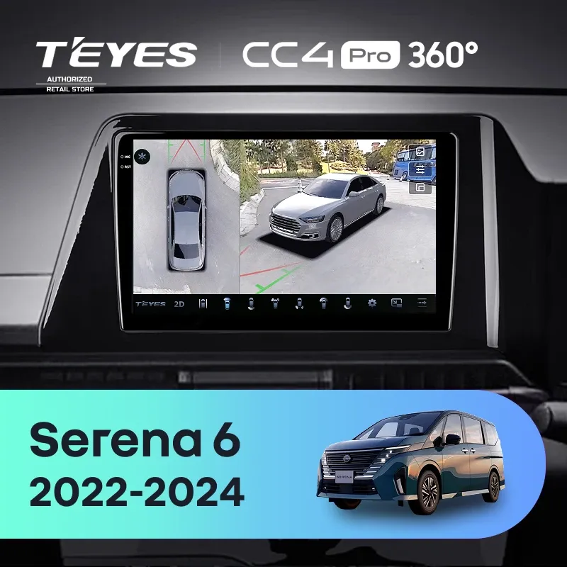 Штатная магнитола Teyes CC4 Pro 360 12/256 Nissan Serena 6 C28 (2022-2024)