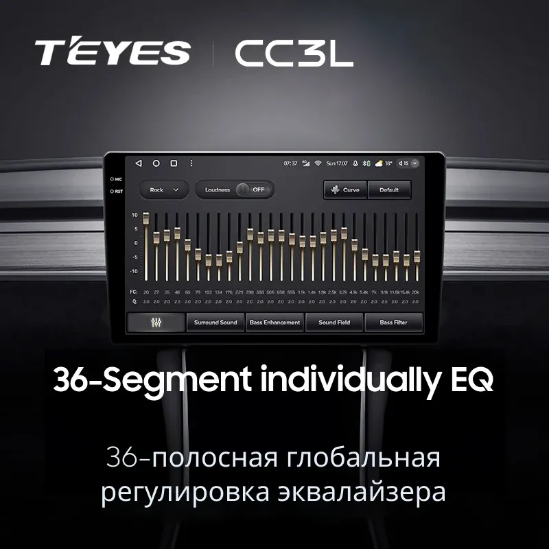 Штатная магнитола Teyes CC3L 4/32 Hyundai Solaris 2 (2017-2020) F2 (черный матовый) Тип-B