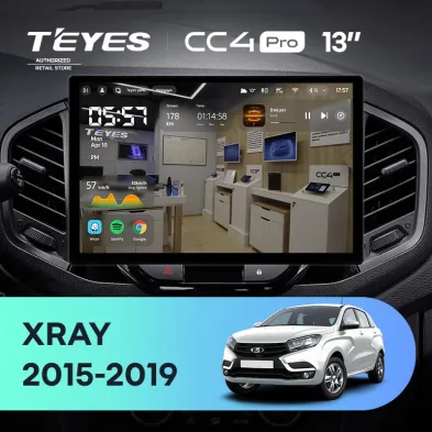 Штатная магнитола Teyes CC4 Pro 8/128 Lada Xray (2015-2022) (13")