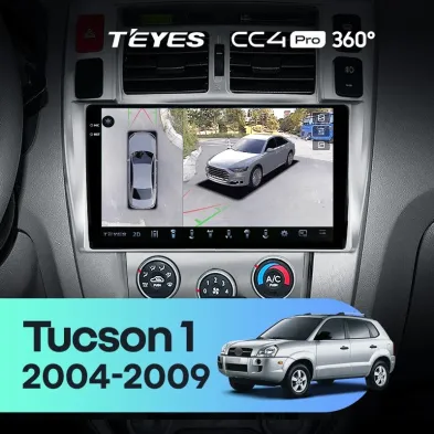Штатная магнитола Teyes CC4 Pro 360 12/256 Hyundai Tucson 1 (2004-2009)