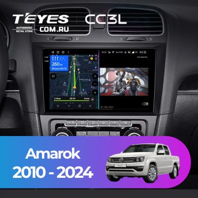 Штатная магнитола Teyes CC3L 4/64 Volkswagen Amarok (2010-2024)