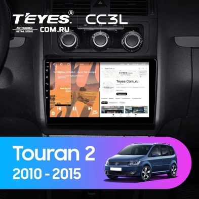 Штатная магнитола Teyes CC3L 4/32 Volkswagen Touran 2 1T (2010-2015)