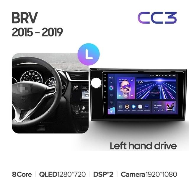 Штатная магнитола Teyes CC3 4/32 Honda BRV (2015-2019)