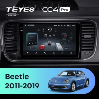 Штатная магнитола Teyes CC4 Pro 12/256 Volkswagen Beetle A5 (2011-2019)