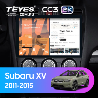 Штатная магнитола Teyes CC3 2K 6/128 Subaru XV (2011-2015) Тип-B (11")