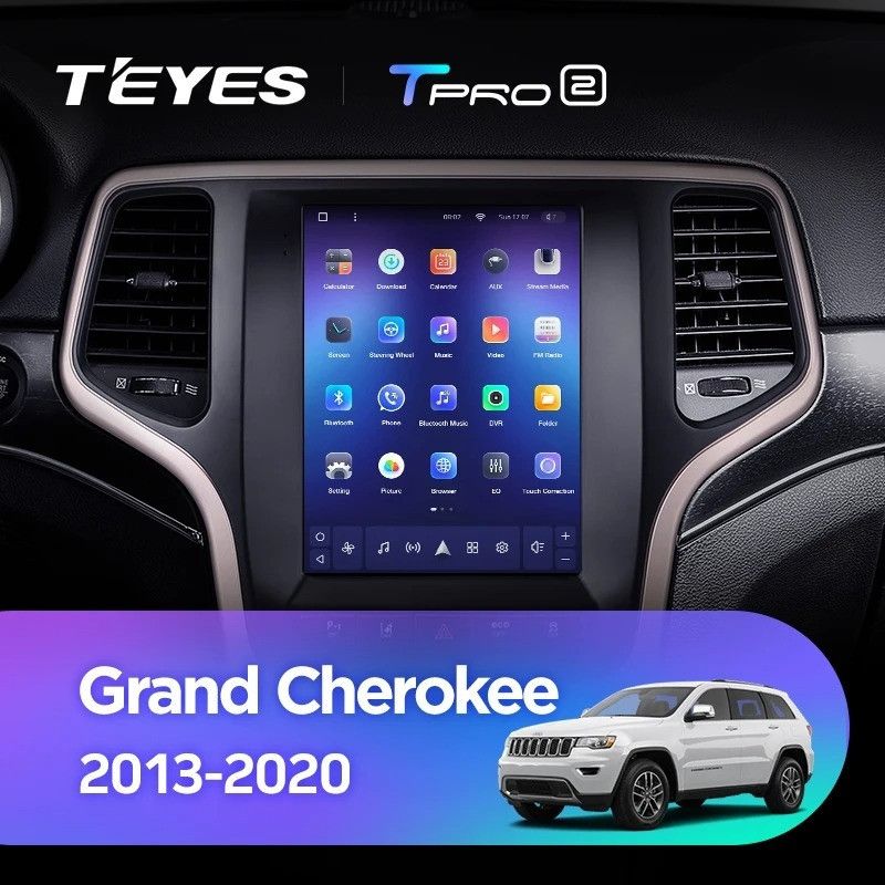 Штатная магнитола Tesla style Teyes TPRO 2 4/64 Jeep Grand Cherokee WK2 (2013-2020)