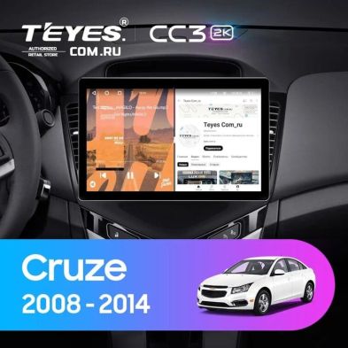 Штатная магнитола Teyes CC3 2K 4/32 Chevrolet Cruze J300 (2008-2014) (11&quot;)