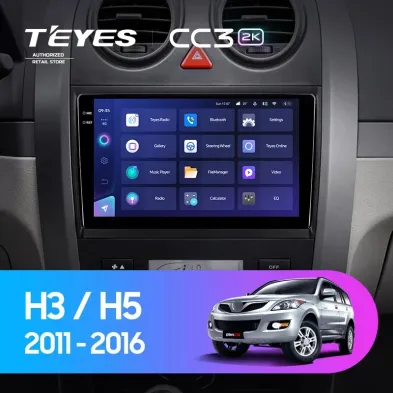 Штатная магнитола Teyes CC3 2K 4/32 Great Wall Hover H3 H5 (2011-2016)