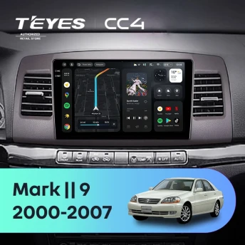 Штатная магнитола Teyes CC4 8/128 Toyota Mark II 9 X110 (2000-2007) F2