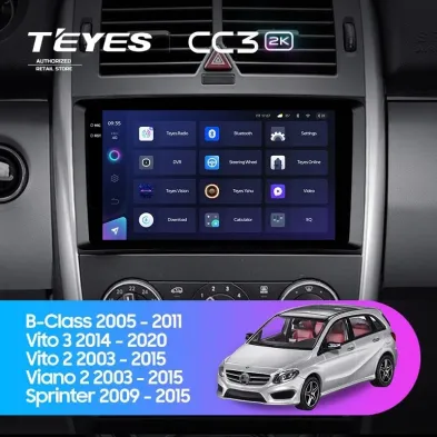 Штатная магнитола Teyes CC3 2K 6/128 Mercedes-Benz Sprinter W906 (2006+)
