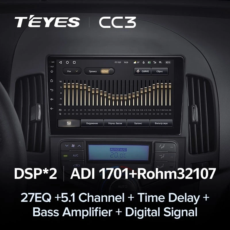 Штатная магнитола Teyes CC3 4/32 Hyundai i30 1 FD (2007-2012) F2