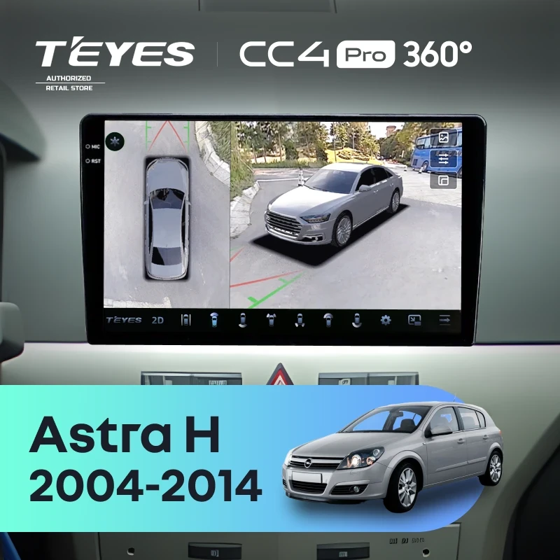 Штатная магнитола Teyes CC4 Pro 360 8/128 Opel Astra H (2004-2014) F1