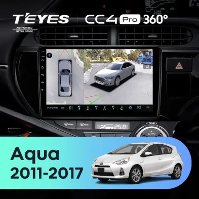 Штатная магнитола Teyes CC4 Pro 360 8/128 Toyota Aqua (2011-2017)