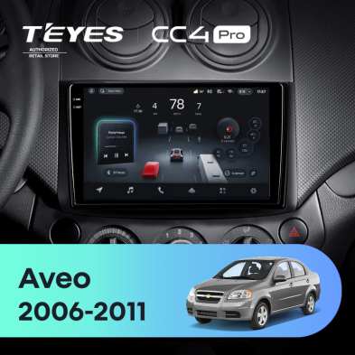 Штатная магнитола Teyes CC4 Pro 12/256 Chevrolet Aveo (2006-2011)
