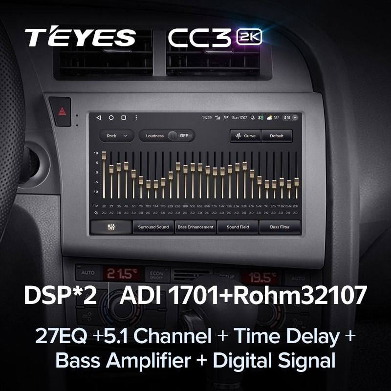 Штатная магнитола Teyes CC3 2K 6/128 Audi A6 C6 (2004-2011)