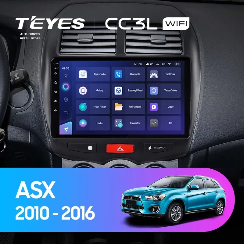 Штатная магнитола Teyes CC3L WiFi 2/32 Mitsubishi ASX 1 (2010-2016) Тип-B