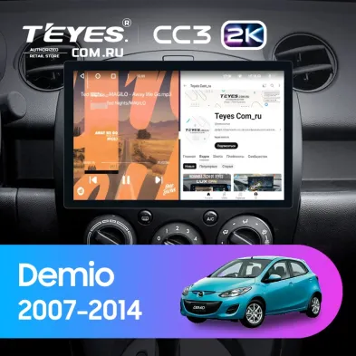 Штатная магнитола Teyes CC3 2K 4/32 Mazda Demio DE (2007-2014) (11")